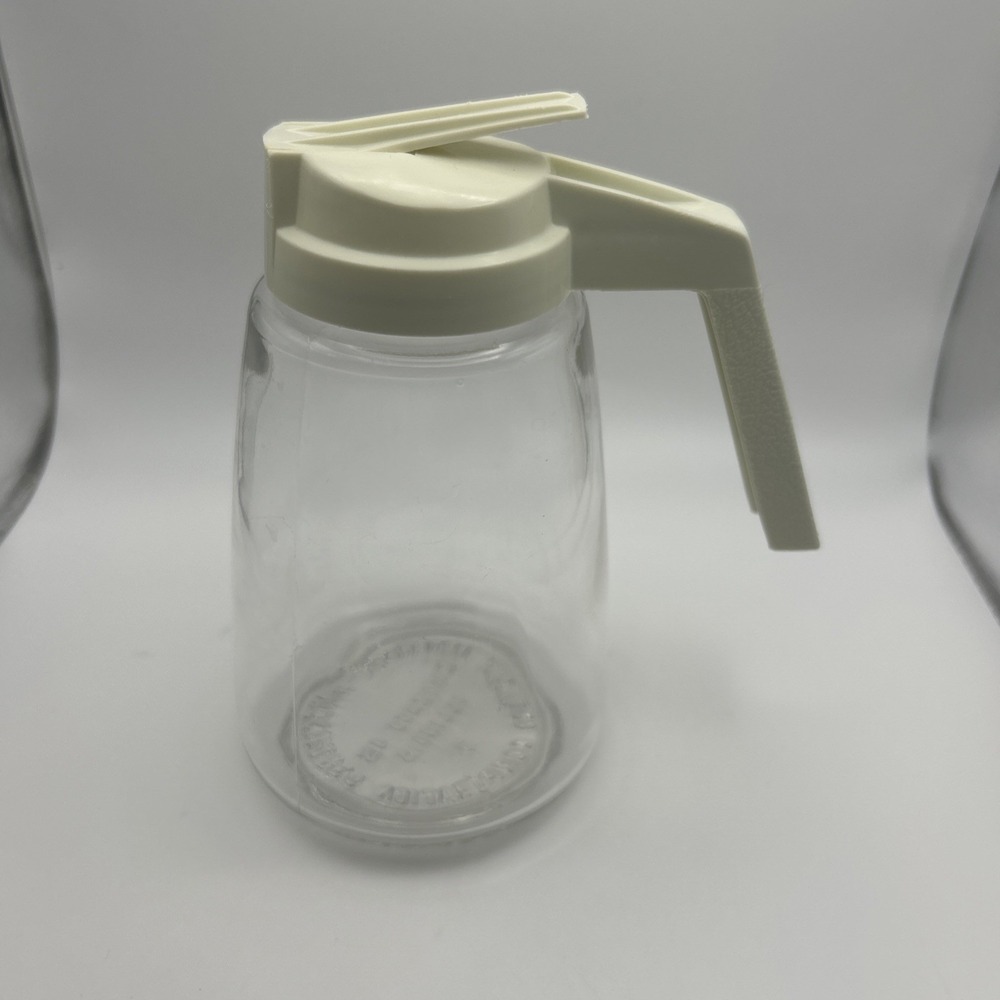 Vintage Federal‎ Housewares Fedco Corp.  Syrup / Creamer Dispenser Yellow Lid